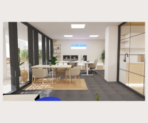 Bureaux - Vue 3D Photoréaliste - Plan 3D - Projet Loutre - Coaching Décoration